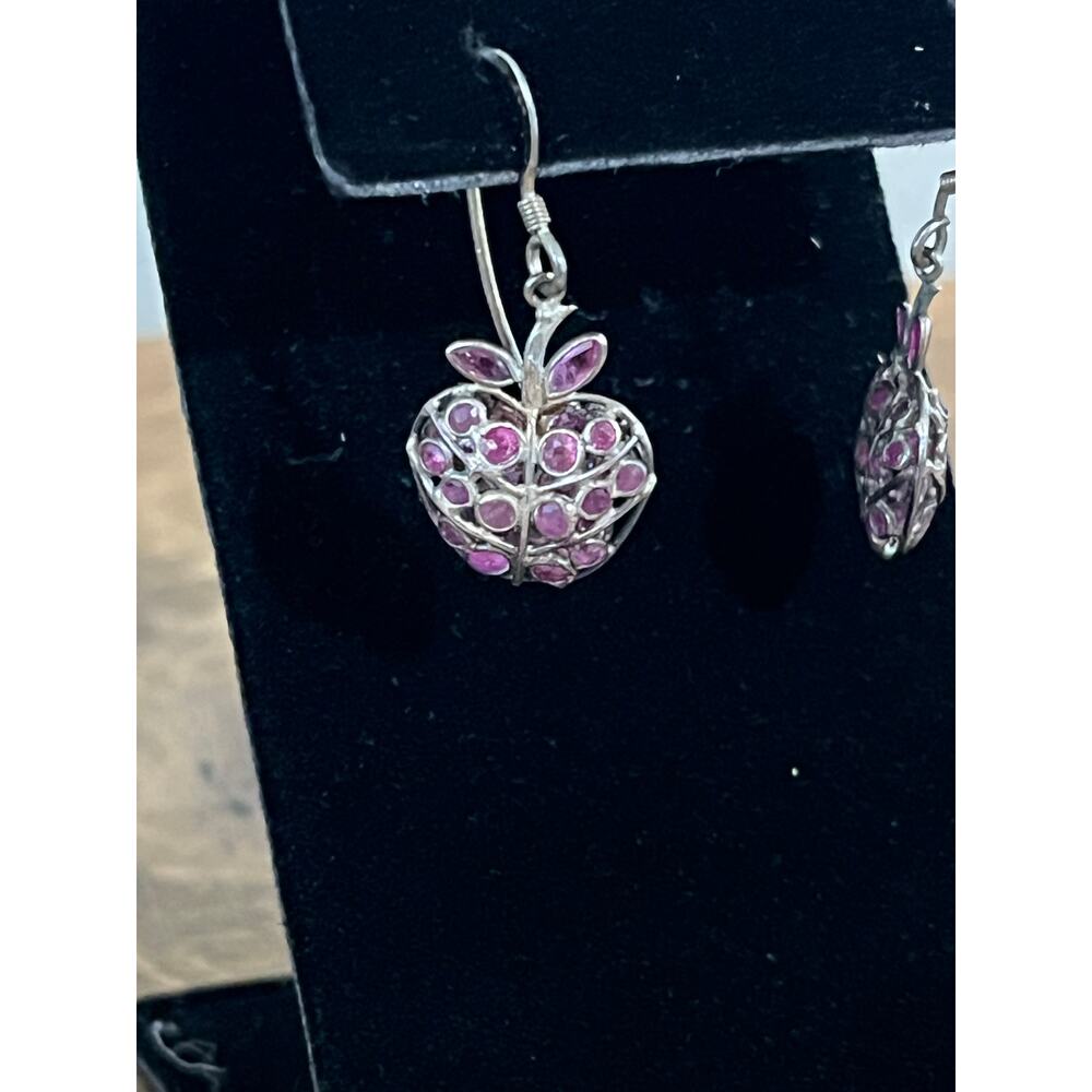 Sterling Silver Jewelry Lot 925 Mexican Silver Chain Earrings Pendant 19.42g - Picture 12 of 16